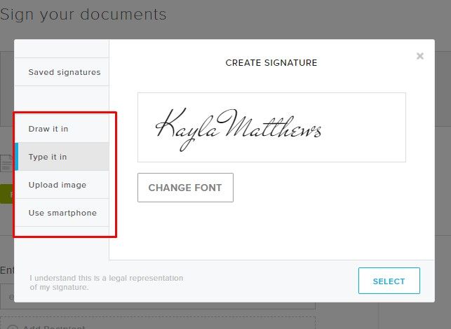 how to electronically sign a pdf document