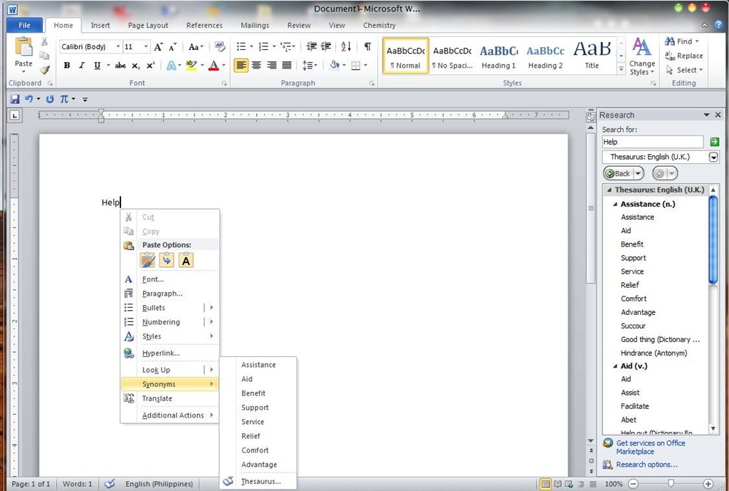 word document for several users