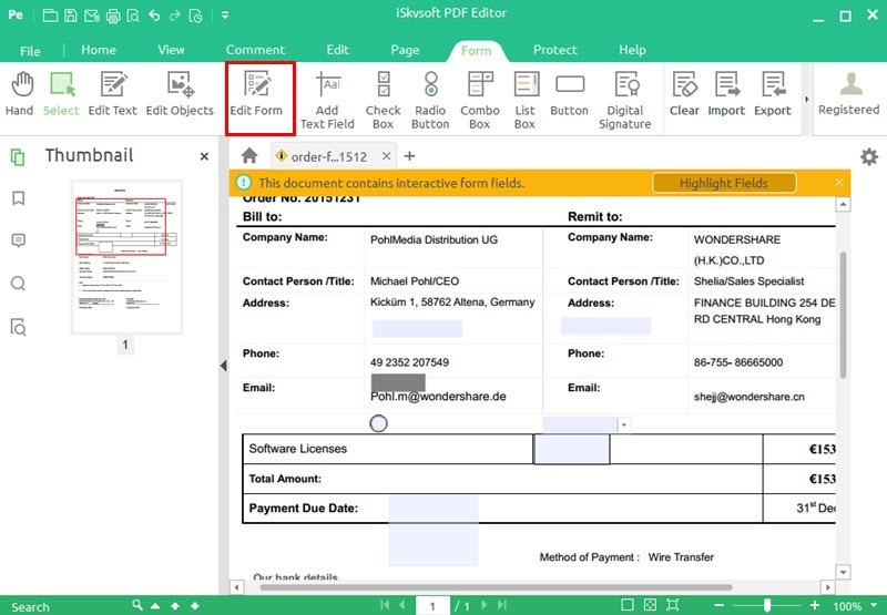 how to convert word document to fillable form