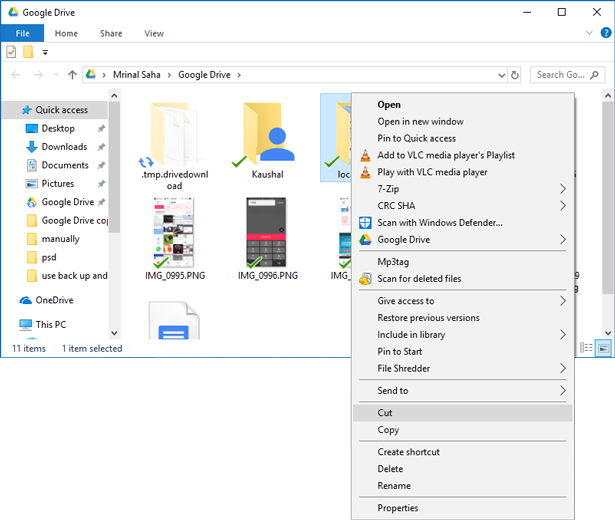 google drive document in multiple folders
