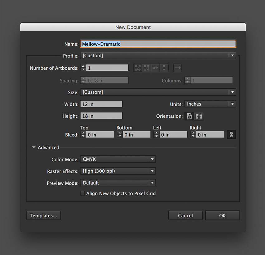 how to change document raster effects in illustrator