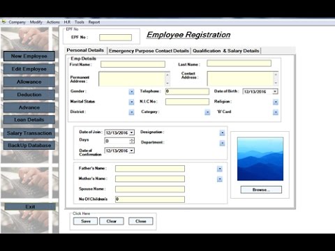 employee payroll management system documentation