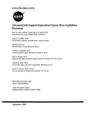 advanced life support equivalent system mass guidelines document reference