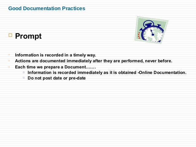 what is proper documentation
