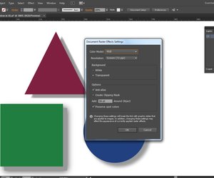 how to change document raster effects in illustrator