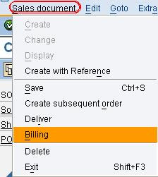 ordering and billing system documentation
